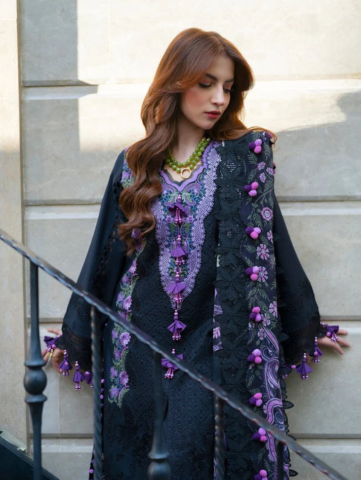 3PC EMBROIDERED LAWN SUIT - GR-724