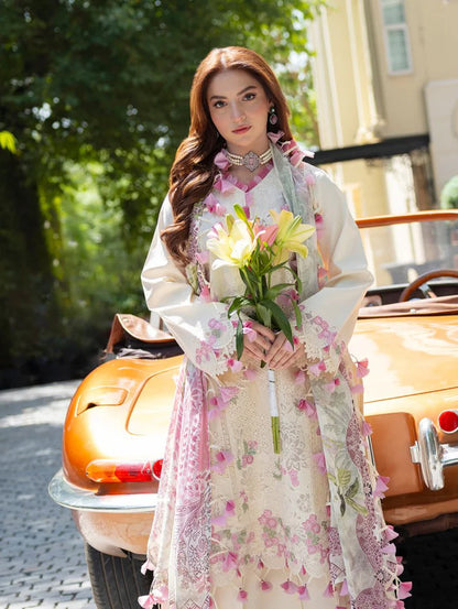 3PC EMBROIDERED LAWN SUIT - GR-726