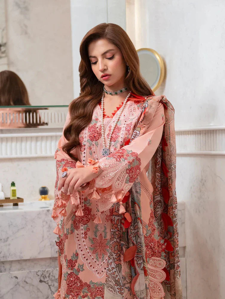3PC EMBROIDERED LAWN SUIT - GR-727