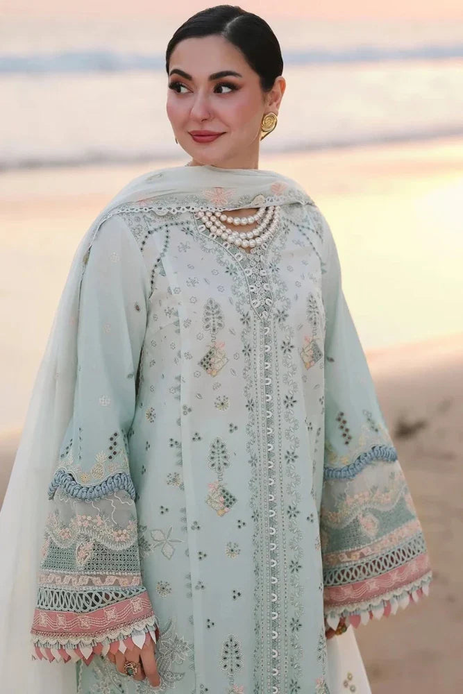 3PC EMBROIDERED LAWN SUIT - GR-730