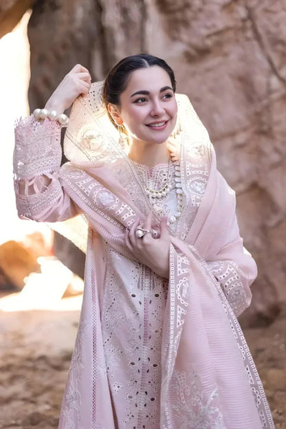 3PC EMBROIDERED LAWN SUIT - GR-734