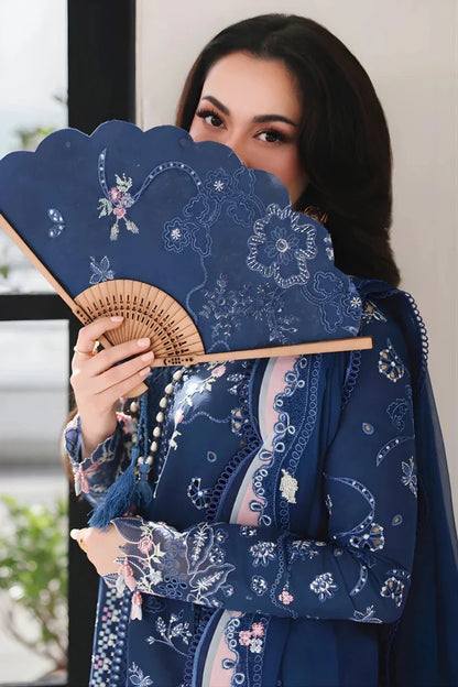 3PC EMBROIDERED LAWN SUIT - GR-737