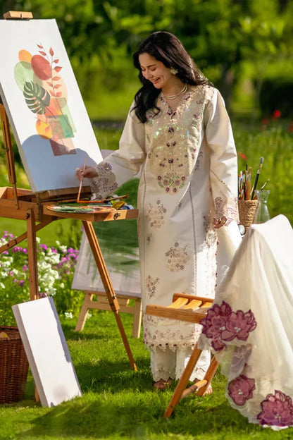 3PC LAWN EMBROIDED SUIT  GR - 748