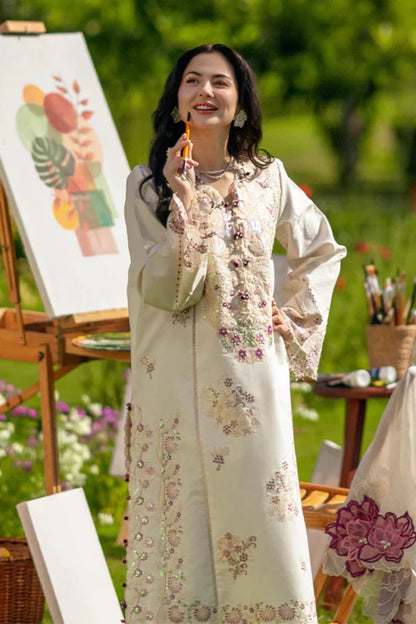 3PC LAWN EMBROIDED SUIT  GR - 748
