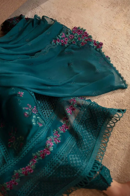3PC LAWN EMBROIDERED SUIT  GR - 656
