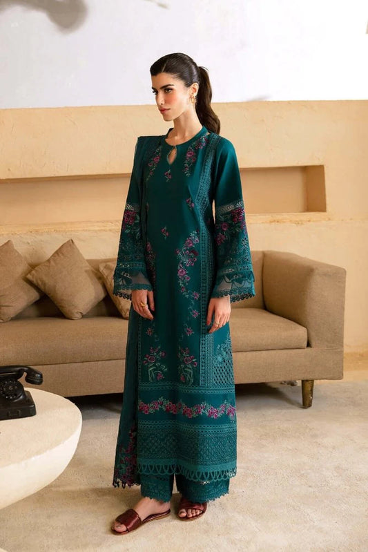 3PC LAWN EMBROIDERED SUIT  GR - 656