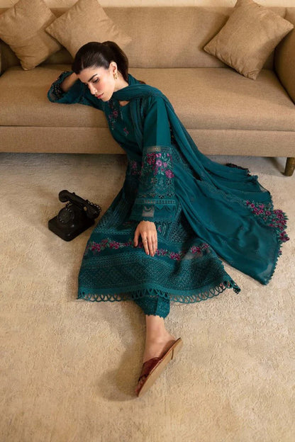 3PC LAWN EMBROIDERED SUIT  GR - 656