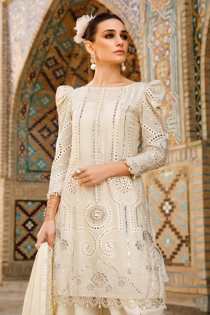 3PC LAWN EMBROIDERED SUIT  -GR- 657