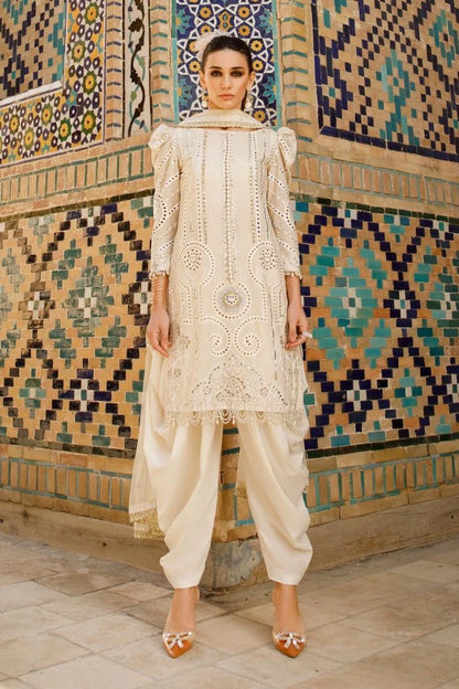 3PC LAWN EMBROIDERED SUIT  -GR- 657