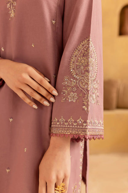 BATIK-2PC SEQUIN DHANAK EMBROIDERED SHIRT WITH SEQUIN DHANAK EMBROIDERED TROUSER-BIC-106