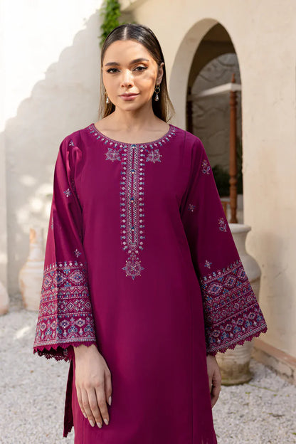 BATIK-2PC DHANAK SEQUENCE EMBROIDERED SHIRT WITH SEQUIN EMB TROUSER-BIC-116