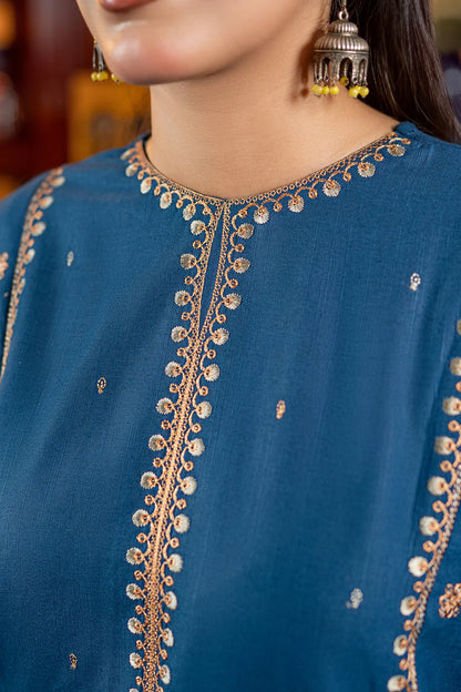 URGE-2PC DHANAK EMBROIDERED SHIRT AND EMBROIDRED SLEEVES-BIC-133