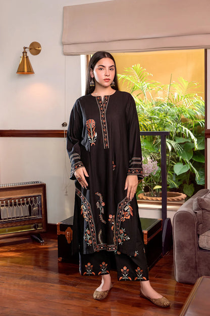 URGE-2PC DHANAK EMBROIDERED SHIRT AND EMBROIDRED TROUSER-BIC-132