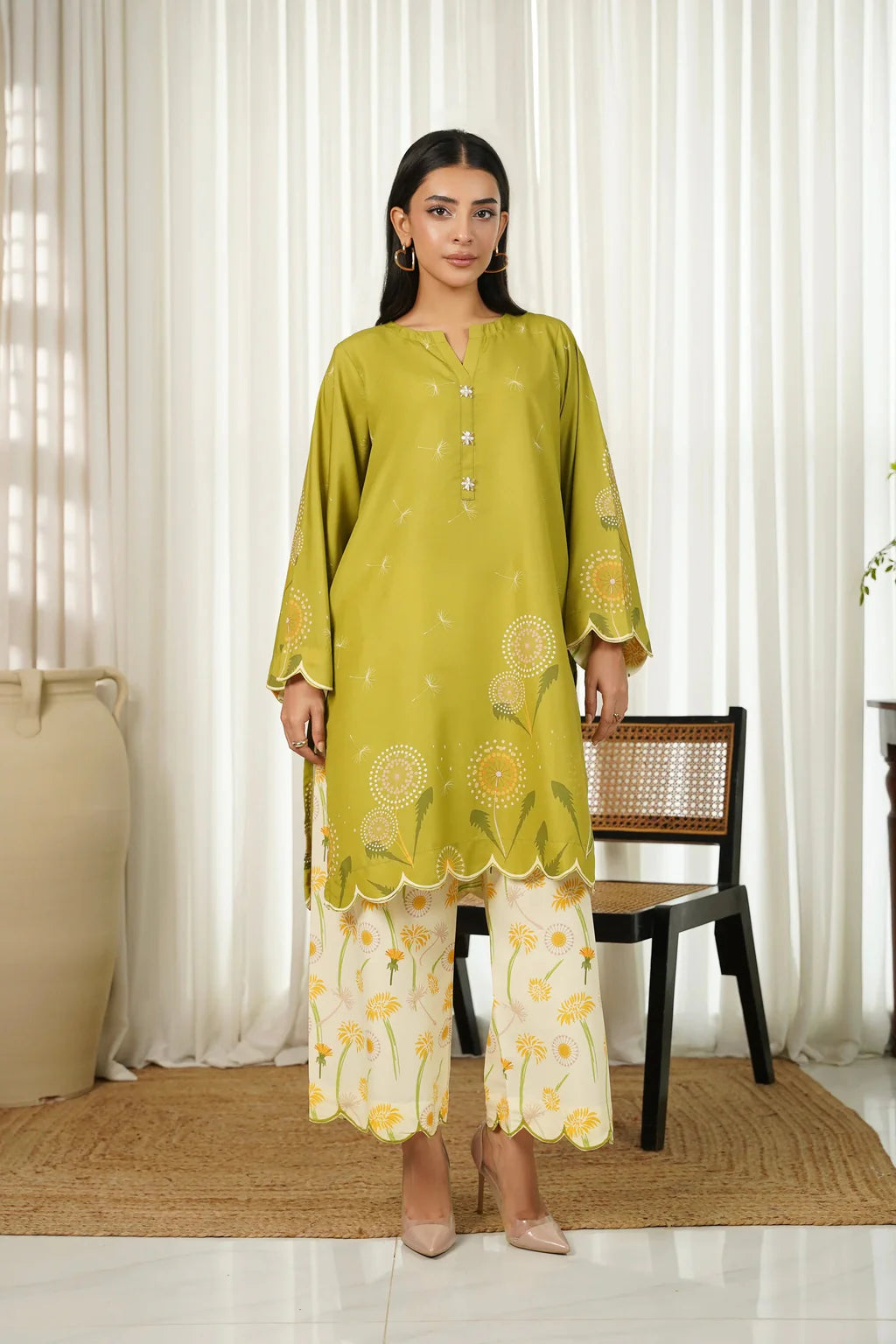 2PC SHAMOZE SILK PRINTED SHIRT & SHAMOZE SILK PRINTED TROUSER-BIC-2004