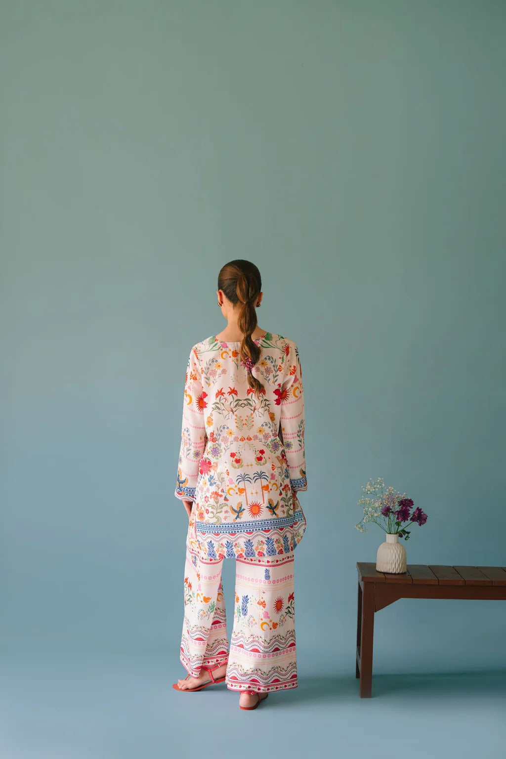 2PC SHAMOZE SILK PRINTED SHIRT & SHAMOZE SILK PRINTED TROUSER-BIC-2006