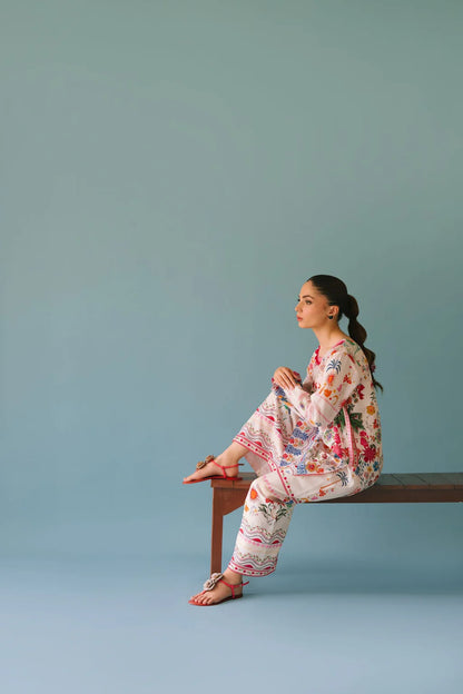 2PC SHAMOZE SILK PRINTED SHIRT & SHAMOZE SILK PRINTED TROUSER-BIC-2006